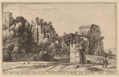Los baños de Caracalla de Herman van Swanevelt