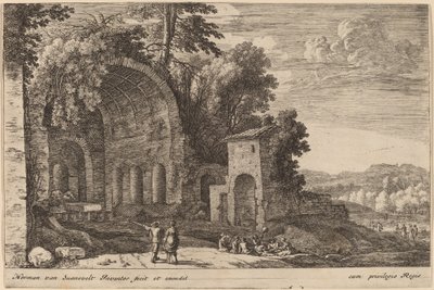 La gruta de la ninfa Egeria de Herman van Swanevelt
