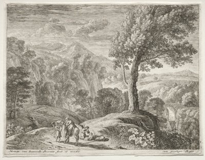 The Large Tree and the Cascade de Herman van Swanevelt