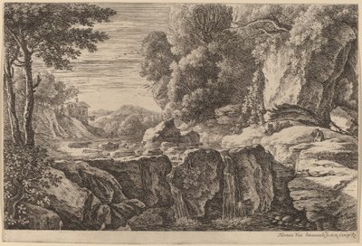 La pequeña cascada de Herman van Swanevelt