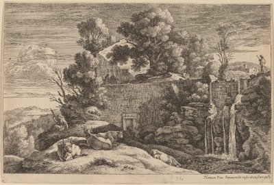 La Hilandera y Cuatro Vacas de Herman van Swanevelt