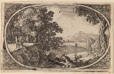 El tocón cerca del río de Herman van Swanevelt