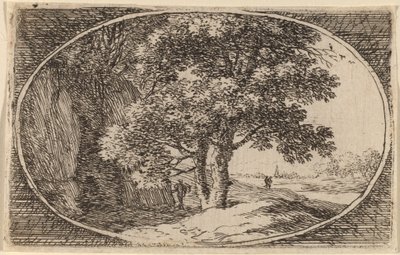 El árbol con un tronco doble de Herman van Swanevelt