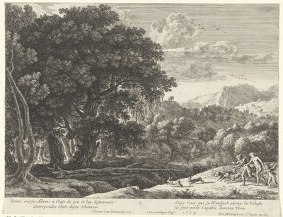 Venus y Adonis a la caza Historia de Adonis (título de la serie) de Herman van Swanevelt