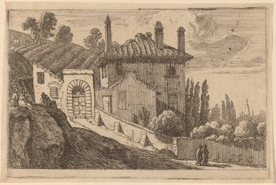 Vista de una villa italiana de Herman van Swanevelt