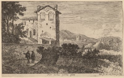 Villa fuera de la Porta Pia de Herman van Swanevelt