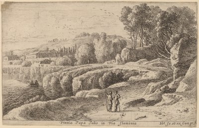 Viñedo del Papa Julio en la Via Flaminia de Herman van Swanevelt