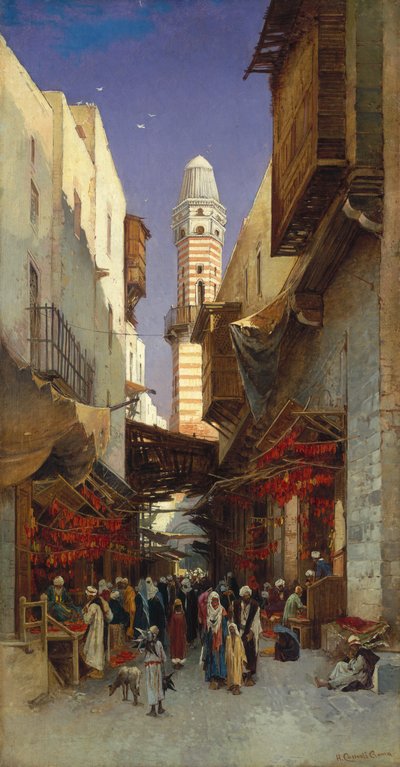 Un bazar egipcio de Hermann David Salomon Corrodi
