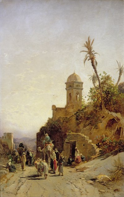 La caravana que parte, Bethanin, c.1880 de Hermann David Salomon Corrodi