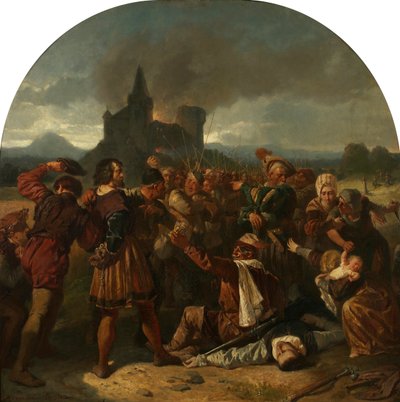 Episodio de la Guerra de los Campesinos Alemanes. El asesinato del Conde Helfenstein cerca de Weinsberg de Hermann Eichler