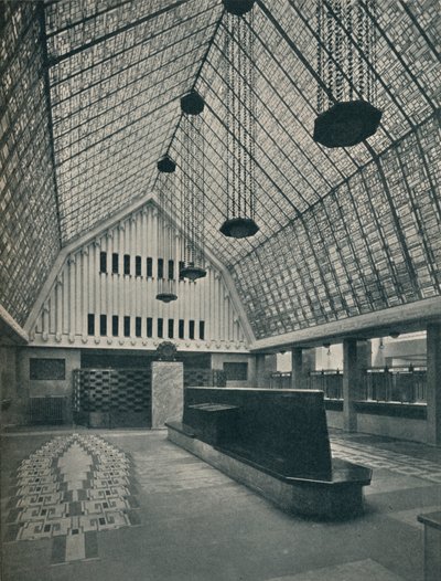 El Gran Salón, Banco de Róterdam, La Haya, 1920 de Hermann Friedrich Mertens