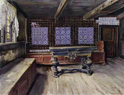 Salón en la Casa E Harden en Neuengamme, cerca de Hamburgo de Hermann Haase