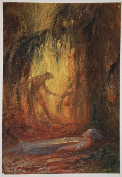 Despertar de Brunilda, 1906 de Hermann Hendrich