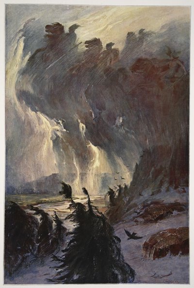 La Cabalgata de las Valquirias, 1906 de Hermann Hendrich