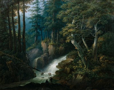 La cascada de Ilse en el Brocken en las montañas de Harz de Hermann Josef Neefe