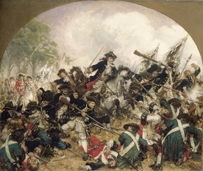 El viejo Dessauer en la batalla de Turín de Hermann Joseph Wilhelm Knackfuss