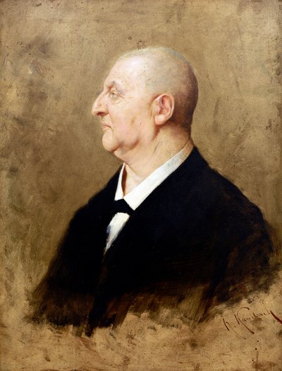 Retrato de Anton Bruckner (1824-1896) por Hermann von Kaulbach (1846-1909) de Hermann Kaulbach