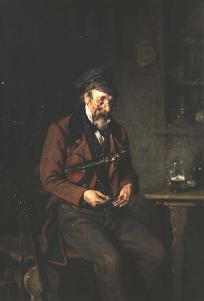 Un Violinista Contando sus Propinas de Hermann Kern
