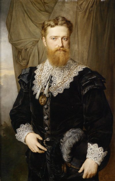 Retrato de Karl Lueger 1844-1910 en traje histórico, 1876 de Hermann Nigg
