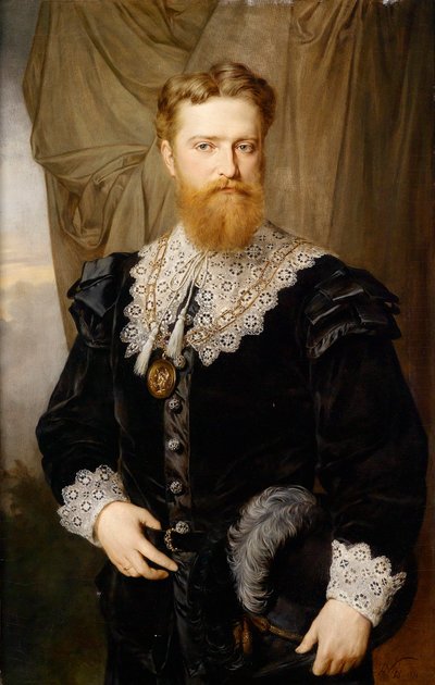 "Retrato de Karl Lueger (1844-1910) en traje histórico" Pintura de Hermann Nigg (1849-1928) de Hermann Nigg