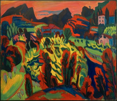 Paisaje montañoso de Tesino de Hermann Scherer
