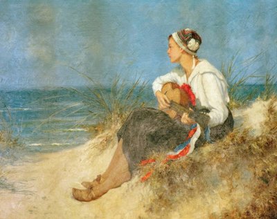 Hora reflexiva en la playa de Hermann Seeger