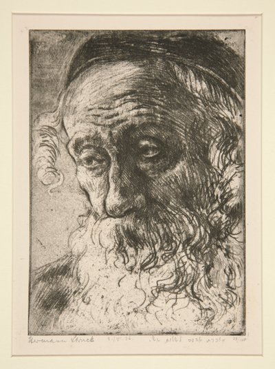 Alte Jude aus Jaffa [judío de Jaffa] de Hermann Struck
