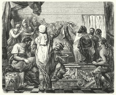 Fabius Maximus declara la guerra a los cartagineses, 218 a.C. de Hermann Vogel