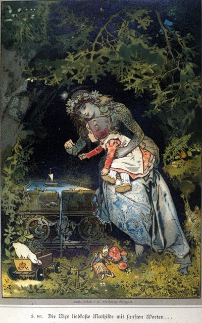 Ilustración de Vogel para un cuento de los hermanos Jacob (1785-1863) y Wilhelm (1786-1859) Grimm de Hermann Vogel