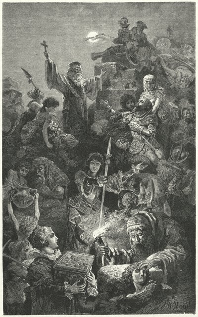 Sitio de la ciudad veneciana de Nicosia por los otomanos, 1570 de Hermann Vogel
