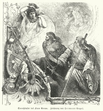 Tannhäuser con Venus de Hermann Vogel