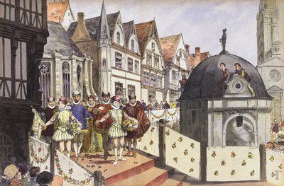 El matrimonio de Enrique III de Navarra y Margarita de Valois, París, 18 de agosto de 1572 de Hermann Vogel