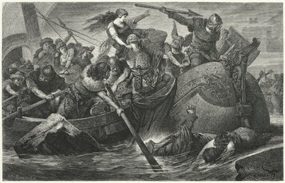 Invasores vikingos de Hermann Vogel