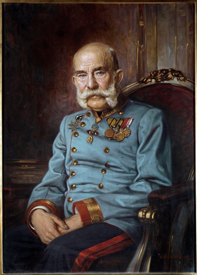 Retrato del emperador Francisco José I, a la edad de 85 años de Hermann Wassmuth