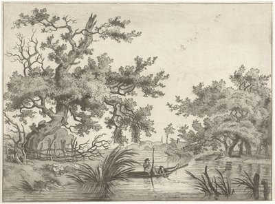 Paisaje con dos pescadores de Hermanus Fock