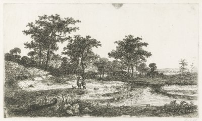 Dos cazadores en un ven de Hermanus Jan Hendrik van Rijkelijkhuysen
