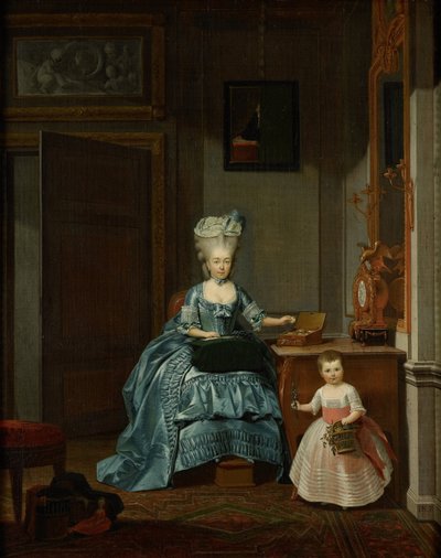 Susanna van Collen née Mogge y su hija
Suzanna Cornelia Mogge (1753-1806). Segunda esposa de Hendrik Muilman (1743-1812), con su hija Johanna Ferdinanda (1774-1833) de su matrimonio con Ferdinand van Collen (1741-73) de Hermanus Numan