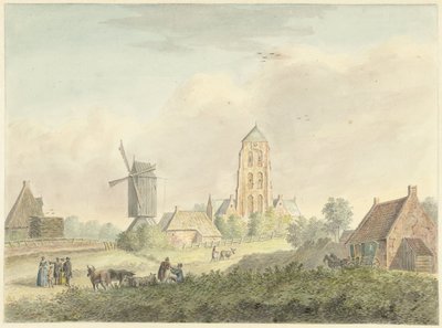Iglesia del pueblo de Westkapelle en Zelanda de Hermanus Petrus Schouten