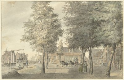 Plaza del pueblo de Zuilen de Hermanus Petrus Schouten