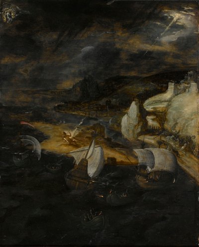 La caída de Lucifer de Herri met de (c.1510 p.1550) Bles