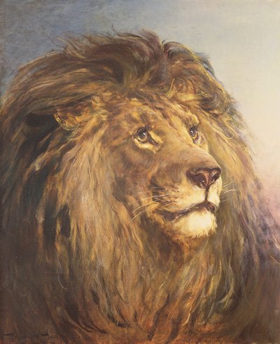 Cabeza de león de Heywood Hardy
