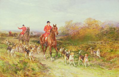 Escena de caza de Heywood Hardy