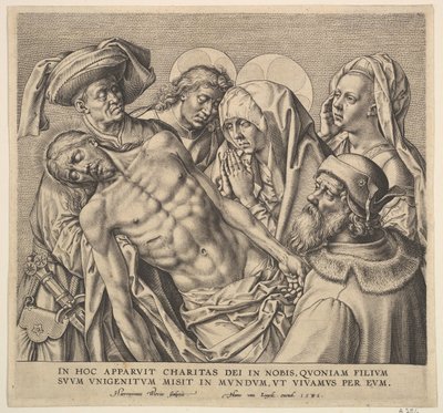 Llevando el Cuerpo de Cristo de Hieronymous Wierix