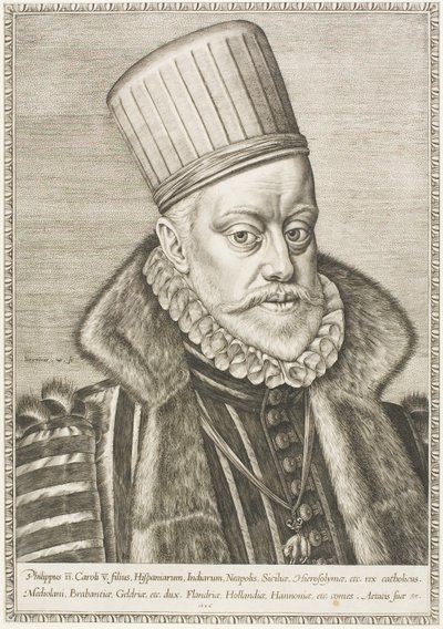 Felipe II, Rey de España de Hieronymous Wierix