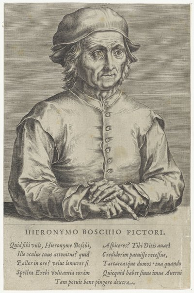 Retrato de Hieronymus Bosch de Hieronymus (after) Bosch