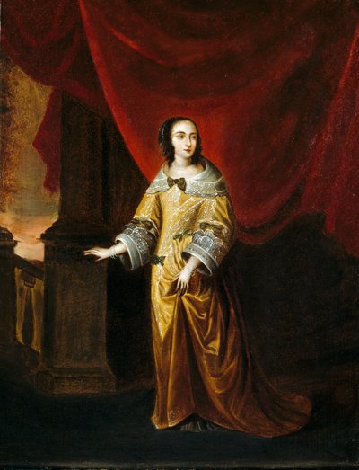 Retrato de una dama (óleo sobre lienzo) de Hieronymus (circle of) Janssens