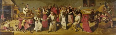 Batalla entre Carnaval y Cuaresma, c.1600-20 de Hieronymus Bosch
