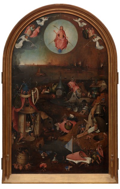 Panel central del Juicio Final (óleo sobre tabla) de Hieronymus Bosch