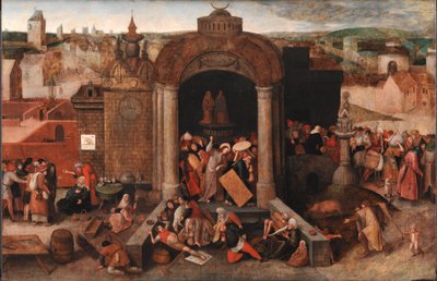Cristo expulsando a los mercaderes del templo de Hieronymus Bosch