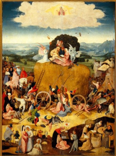 El triunfo del carro de heno de Hieronymus Bosch
